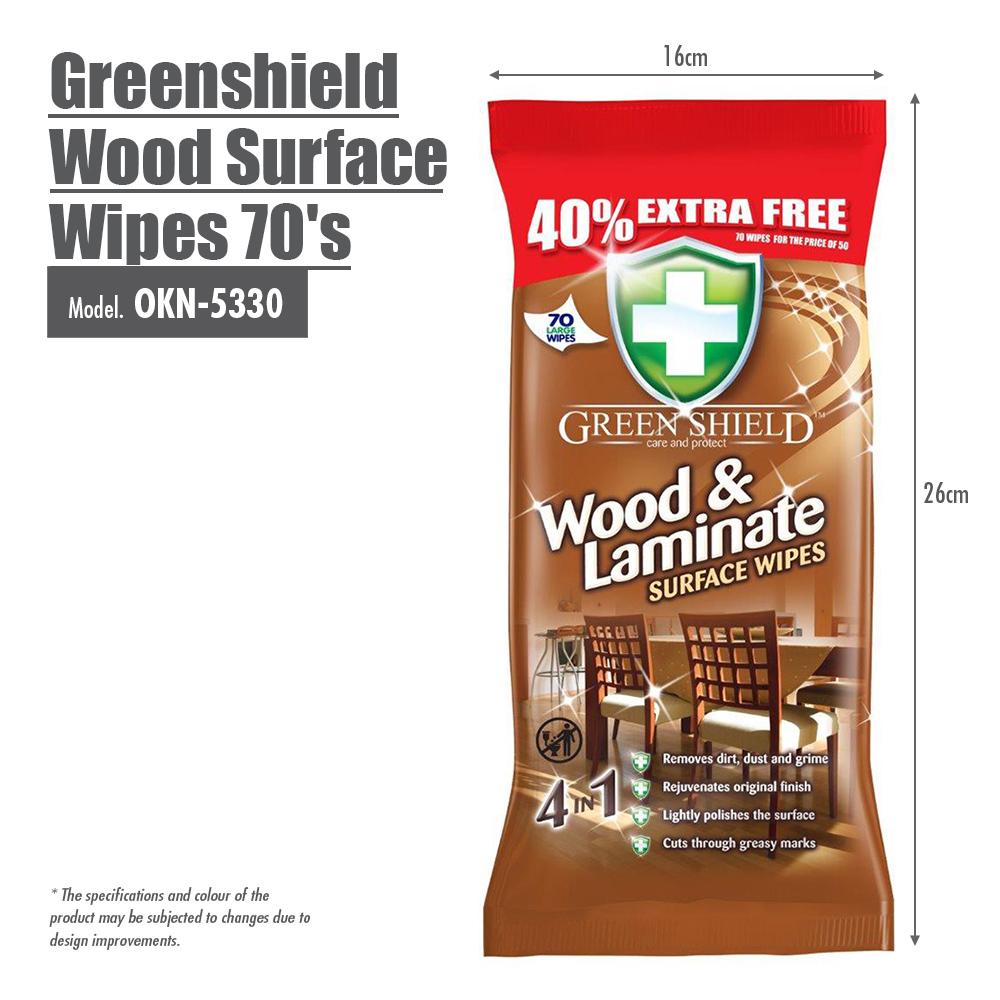 Greenshield Wood Surface Wipes 70's - HOUZE - The Homeware Superstore