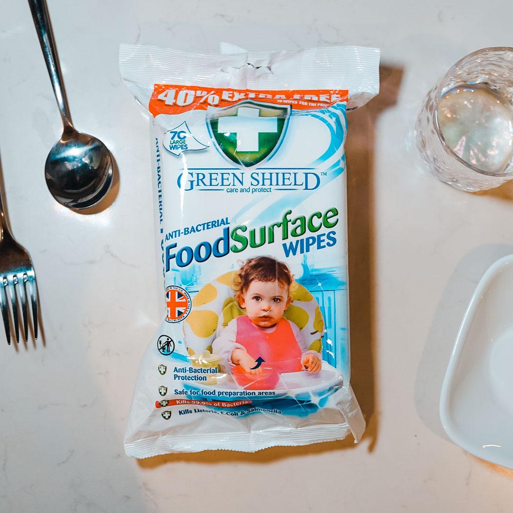 Greenshield Food Surface Wipes 70's - HOUZE - The Homeware Superstore