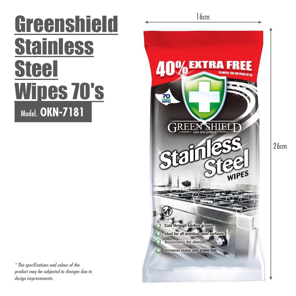 Greenshield Stainless Steel Wipes 70's - HOUZE - The Homeware Superstore