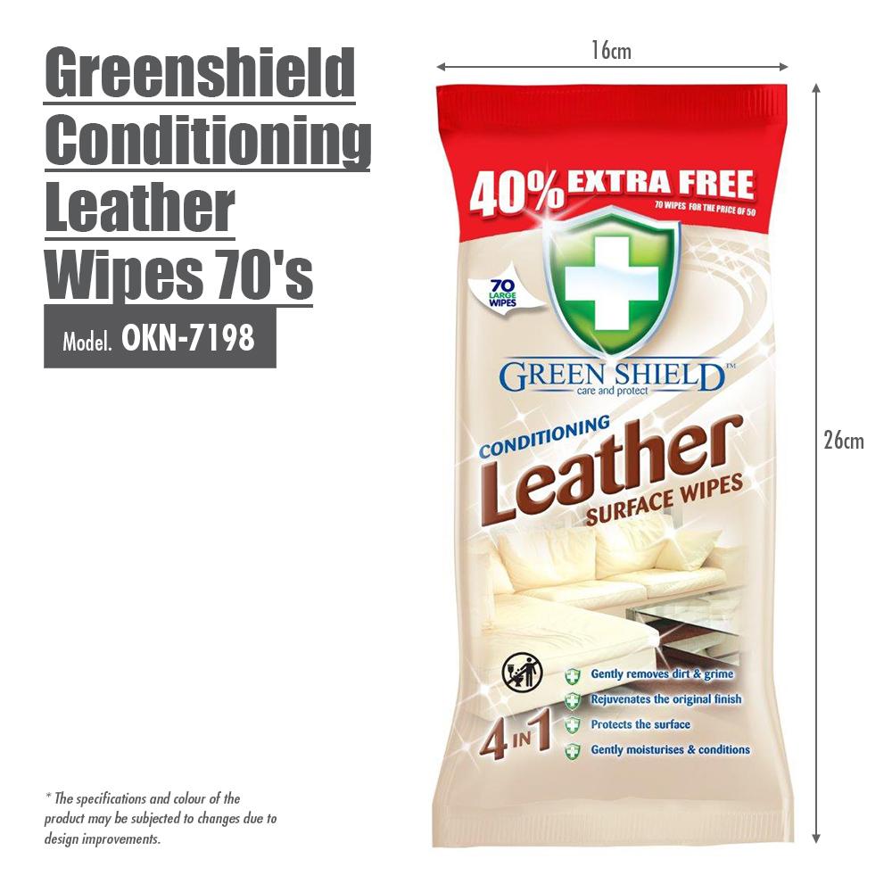 Greenshield Conditioning Leather Wipes 70's - HOUZE - The Homeware Superstore